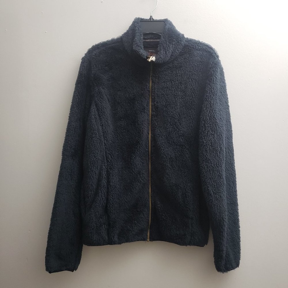 Weatherproof Vintage Navy Faux Fur Full Zip Jacket - Picture 2 of 7